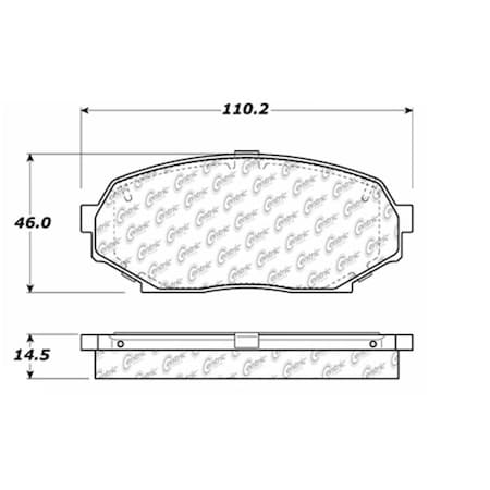 Centric Parts Posi-Quiet Ceramic Pads, 105.05250 105.05250